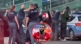 Futbolista del Milan fue abofeteado por policía durante confusa intervención - VIDEO