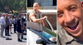 Vin Diesel aparece por las calles de Roma, mientras se graba 'Rápidos y Furiosos 10'