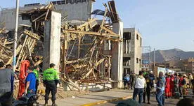 Ventanilla: Derrumbe de obra municipal deja más de 5 trabajadores heridos