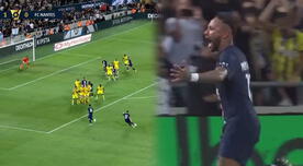 Neymar se une a la fiesta: brasileño marcó golazo y puso el 2-0 de PSG sobre Nantes