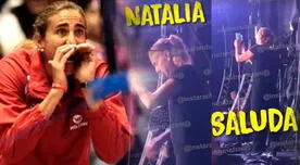Usuarios se molestan con Natalia Málaga "por no saludar" durante concierto en Italia: "Sobrada"