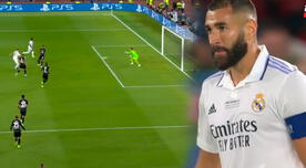 Karim Benzema tuvo el segundo gol para el Real Madrid, pero falla de manera increíble