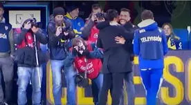 El interminable abrazo entre Carlos Tevez y Hugo Ibarra en La Bombonera - VIDEO