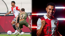 Apunta a ser titular: Marcos López tuvo algunos minutos en el amistoso del Feyenoord