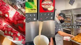 Trabajador de KFC revela cuál es el menú completo que le ofrecen a diario en su centro laboral