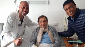 Roberto Chale recibió la visita de Teófilo Cubillas tras seguir internado en clínica local