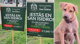 Municipalidad de San Isidro comete curioso 'ERROR' en un letrero para mascotas