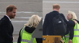 Príncipe Harry fue consolado por trabajadora de un aeropuerto tras muerte de Isabel II