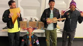 Coldplay se va del Perú con chullos, charango y zampoña que recibieron como regalos de sus fans