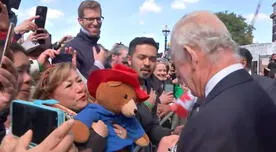 Rey Carlos III le dice a peruana con oso Paddington: "Nos encanta la mermelada"