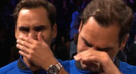 El conmovedor llanto de Roger Federer tras jugar su último partido