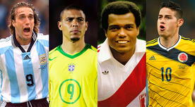 ¿Quiénes son los máximos goleadores por país de CONMEBOL en la historia de los Mundiales?