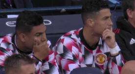 Cristiano y Casemiro mostraron rostros desencajados tras goles de Haaland