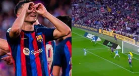 Pedri y su sutil toque para anotar el 1-0 de Barcelona sobre Celta de Vigo