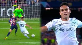 Silencio en el Camp Nou: Gol de Lautaro Martínez para remontar el partido ante Barcelona