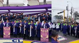 ¿Pidieron el 'Bi? Alianza Lima le rindió homenaje al Señor de los Milagros en La Victoria