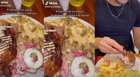 Viral: Extranjero prueba el pollo a la brasa y sorprende con la puntuación que le da