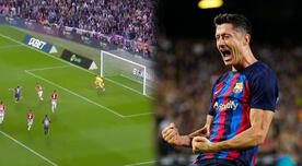 La brillante definición de Lewandowski al convertir el 3-0 de Barcelona sobre Athletic Bilbao