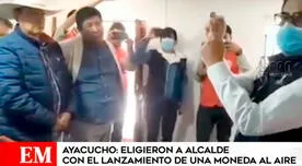 Ayacucho: Eligen a nuevo alcalde con lanzamiento al aire de una moneda de un sol [VIDEO]