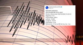 Reportan 14 sismos en Ica en menos de 24 horas: último temblor fue de magnitud 5.8