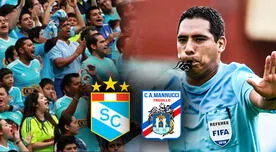 Diego Haro dirigirá crucial partido de Sporting Cristal vs Carlos A. Mannucci