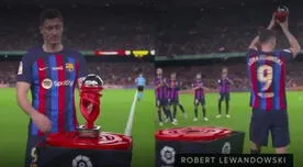 Lewandowski recibió distinción al mejor jugador del mes de parte de LaLiga - VIDEO
