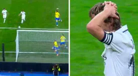 Modric es humano: croata erró gol insólito sin arquero en triunfo del Real Madrid sobre Cádiz
