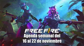 Free Fire refresca su agenda semanal del 16 al 22 de noviembre con muchas novedades