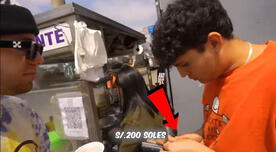 Youtubers de 'No te piques' regalan 200 soles a vendedora de desayunos y video es viral