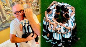 Ricardo Montaner y su nieto enternecen las redes al alentar a Argentina en su debut en Qatar