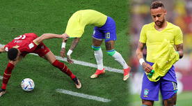 Serbio le quitó la camiseta a Neymar en pleno partido del Mundial Qatar 2022 - VIDEO