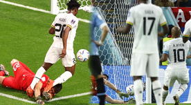 André Ayew falla el 1-0 de Ghana sobre Uruguay, Rochet se lució con gran atajada vía penal