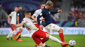 Francia avanzó a cuartos de final tras vencer a Polonia por 3-1 con dos goles de Mbappé