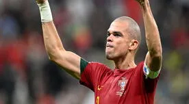 Pepe se elevó dentro del área y sacó un potente cabezazo para el 2-0 de Portugal sobre Suiza