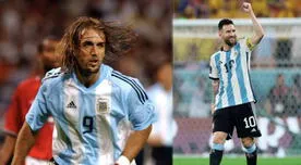 Gabriel Batistuta celebra a Lionel Messi y le pide que rompa el increíble récord que comparten