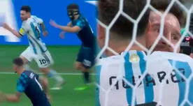 ¡Pónganse de pie! Espectacular jugada de Lionel Messi para el doblete de Julián Álvarez