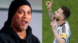 Ronaldinho se rinde en elogios a Lionel Messi previo a la final del Mundial Qatar 2022