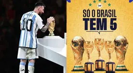 Medio Brasileño le responde a Argentina y presume que su selección tiene cinco copas