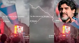 Hinchas celebran triunfo de Argentina en las calles y curioso 'fenómeno' ocurre en el cielo: "¿Diego sos vos?"