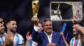 El contundente mensaje del presidente de AFA tras incidentes en celebración de la Copa del Mundo