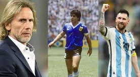 Ricardo Gareca se sincera y destaca a Messi sobre Maradona: "Me encantó su carácter"