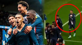 Achraf Hakimi y el tremendo gesto con Kylian Mbappé durante el gol agónico de PSG - VIDEO