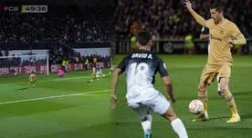 Lewandowski y el fuerte remate para el 2-0 del Barcelona ante el Ceuta por Copa del Rey