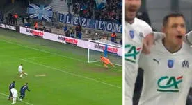 Alexis Sánchez anotó de penal el 1-0 de Marsella sobre PSG por la Copa de Francia