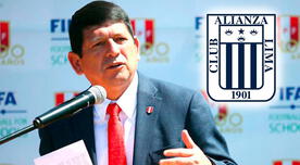 Alianza Lima pidió la renuncia de Agustín Lozano como presidente de la FPF