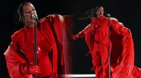 ¿Rihanna está embarazada? Cantante lució tierna 'pancita' en el halftime del Super Bowl