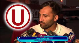 Pablo Míguez calentó el clásico contra Universitario: "Nos motiva el plantel que tenemos"