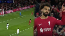 Tras blooper de Courtois: Salah se lució para el 2-0 del Liverpool ante Real Madrid - VIDEO