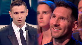 Lionel Messi impacta con su reacción tras ver al Dibu Martínez con el premio The Best