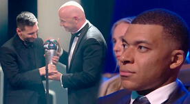 Kylian Mbappé hizo singular gesto tras ver a Messi ganar el premio The Best